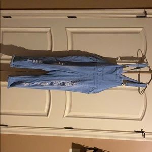 Light blue stylish overalls